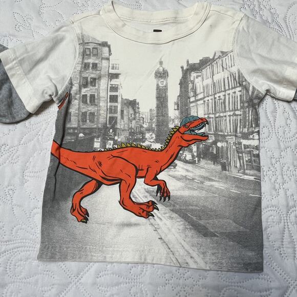 Tea Collection Saltmarket Dino Graphic Tee Size 3 - Picture 6 of 6